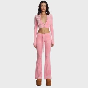 Chic Pink Flare Jumpsuit